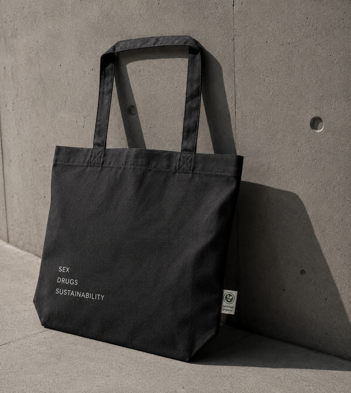 Black Studio Tote front view